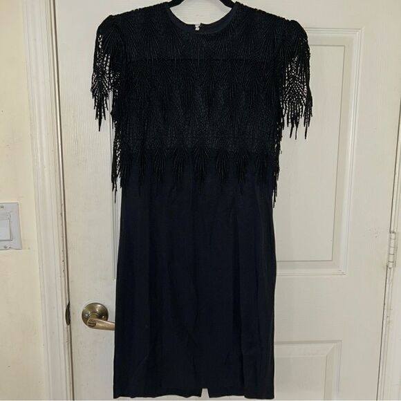 Vintage Nightway Collections Lace Overlay Shift Dress - Picture 1 of 7